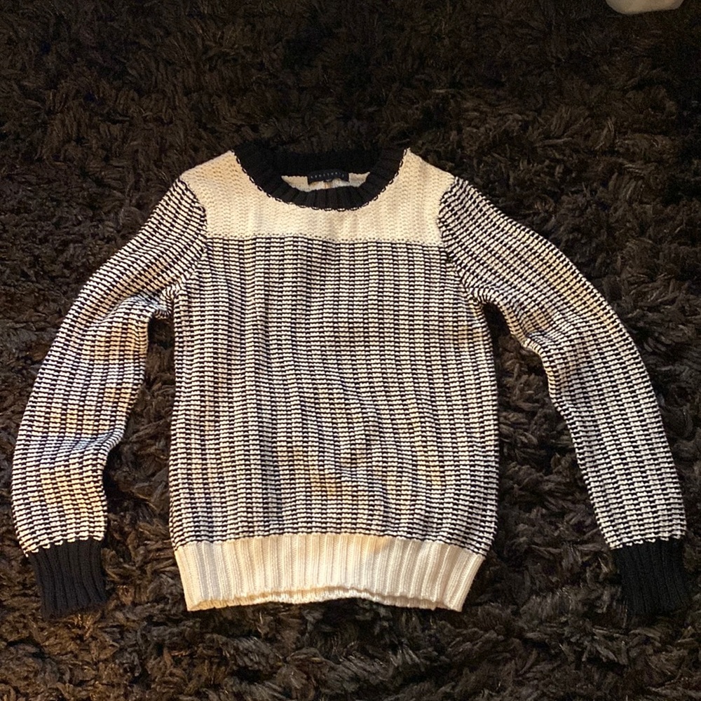 SANCTUARY Black & White Knit Sweater